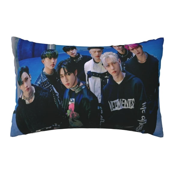 Stray Kids Throw Pillow Cover Decoration Pillow Case Cushion for Home Sofa Couch 20x30 inch