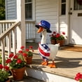 thumbnail image 5 of GFHFHITJ Independence Day Goose Clothes, 4th of July Clothes Fits 23" Geese | Red White And Blue Themed Gooses Accessories for Outdoor Garden Party Lawn Patio Garden Decoration, 5 of 6