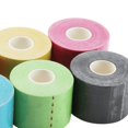 thumbnail image 3 of 6/12 rollos de cinta elástica para kinesiología deportiva, cintas fisioterapéuticas de 5 cm x 5 m, 3 of 5