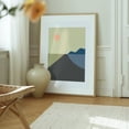 thumbnail image 6 of Abstract Graphic Sunset Poster – Mountains, Nature, and Road in Modern Colors - Digital Art Minimalist Abstract Geometric Landscape Modern Art Sunset Scenic Oak Framed Wall Art Print 8 x 10 inches, 6 of 12