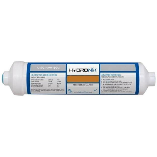 Commercial Water Distributing HYDRONIX-ICF-10Q38 Inline Coconut Carbon Filter