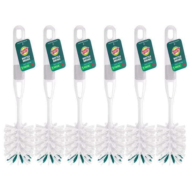 Cepillo de limpieza Scotch-Brite 13" mango paquete de 6 cepillos para botellas