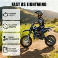 thumbnail image 4 of solautey Mini Kid Dirt Bike, 49CC 2-Stroke Gas Powered Off-Road Motorcycle with Disc Brakes & Shock Absorber, 25 MPH Max Speed for Youth & Teens, Max Load 330 LBS, 4 of 9