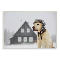 Stupell Industries Nordic Vibes Golden Retriever Dog Animals & Insects Painting Unframed Art Print Wall Art, 13 x 19