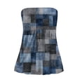 thumbnail image 3 of Women s Strapless Floral Print Tube Top Casual Loose Fit Sleeveless Blouse Multiple Vibrant Pattern Options Soft Lightweight Fabric Comfortable Summer Daily Bohemian Top, 3 of 6