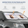 thumbnail image 4 of Xecao Yak for Foldable Car Sun Shades (2-Pack) offer sun protection with an easy-fold design for convenient windshield shading., 4 of 7