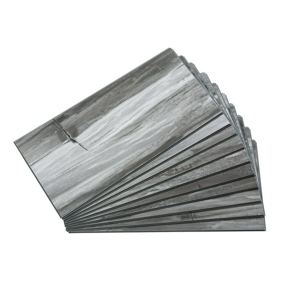 Palisade 23.2 in. x 11.1 in. Interlocking Vinyl Wall/Backsplash Panels in Prado Granite (10 Pack)
