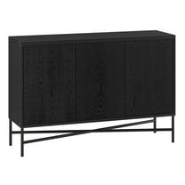 Evelyn&Zoe 48" Modern Contemporary Buffet Table Black