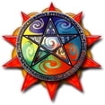 thumbnail image 2 of CafePress - 4 Elements Pentacle Red - Pint Glass, Drinking Glass, 16 oz. CafePress, 2 of 4