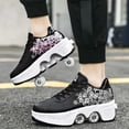 thumbnail image 7 of Roller Skate Shoes for men,Double-Row Deform Wheel Shoe Skate,Shoes with Wheel,2-in-1 Adult Parkour Roller Shoes Suitable for Outdoor Fun, Fitness, 7 of 7