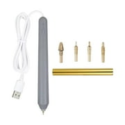 HOMYL USB Heat Foil Pen with 4 Size Interchangeable Tips for DIY Craft Card Making