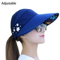 thumbnail image 2 of Sombreros para el sol para mujer, gorra con visera de ala ancha, sombrero para el sol de verano, 2 of 5