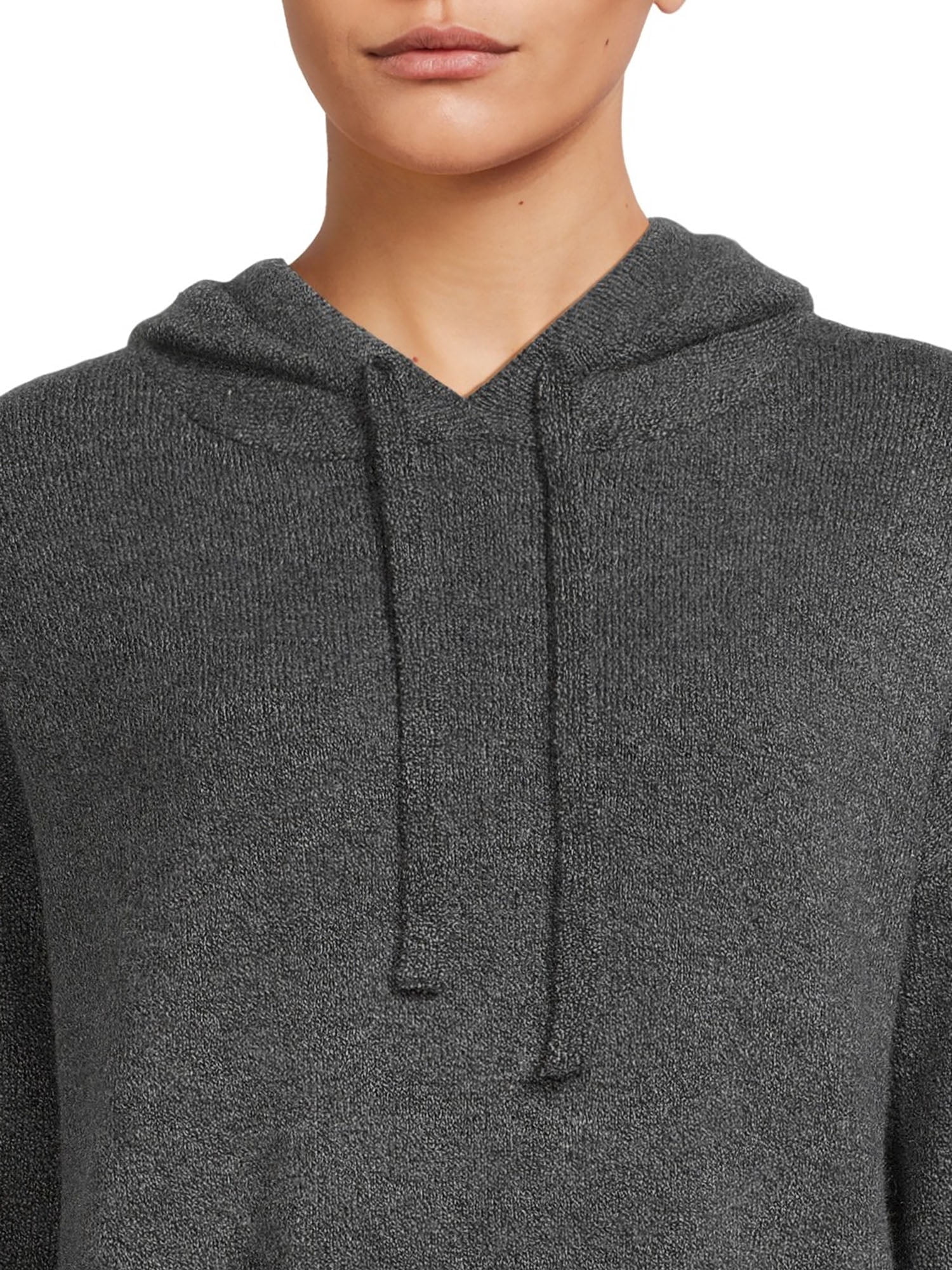 Time and Tru Women's and Women’s Plus Sweater Hoodie and Pants Set, Sizes XS-4X