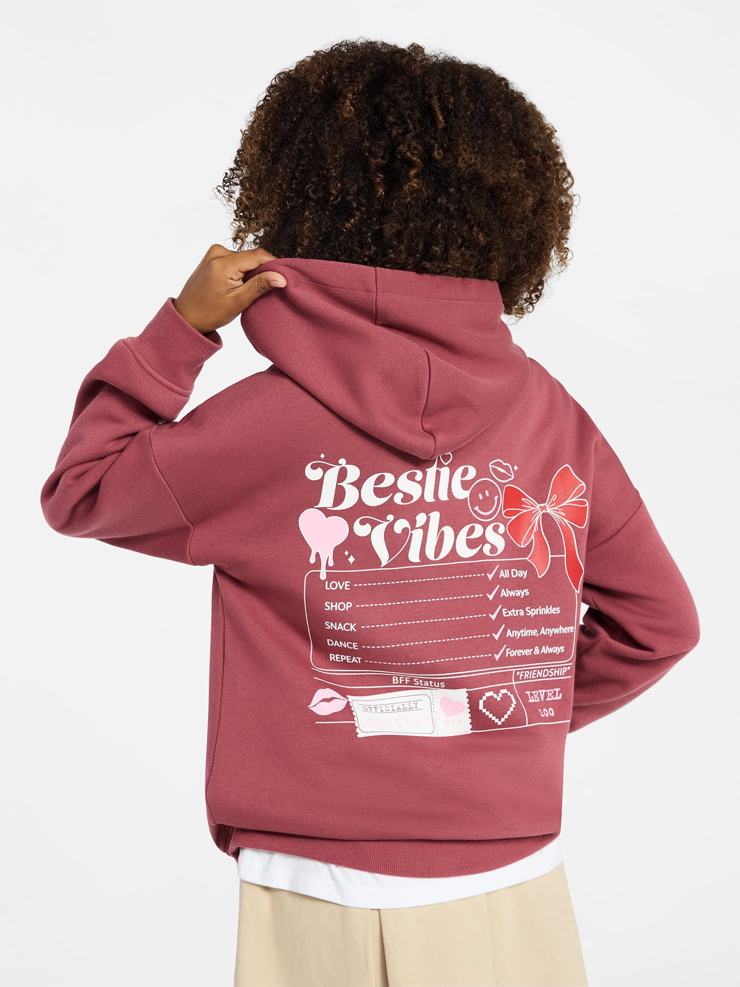 Weekend Academy Girls Graphic Hoodie, Sizes 4-18