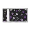 thumbnail image 2 of JIALIOU Nylon Trifold Card Wallet with ID Window Zipper Pocket for Men Women Teen Stars with Silver and Purple, 2 of 7