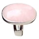 thumbnail image 2 of Anillo de boda de piedras preciosas ovaladas de cristal natural Rosado Hugo Anillo ovalado de Cystal, 2 of 5
