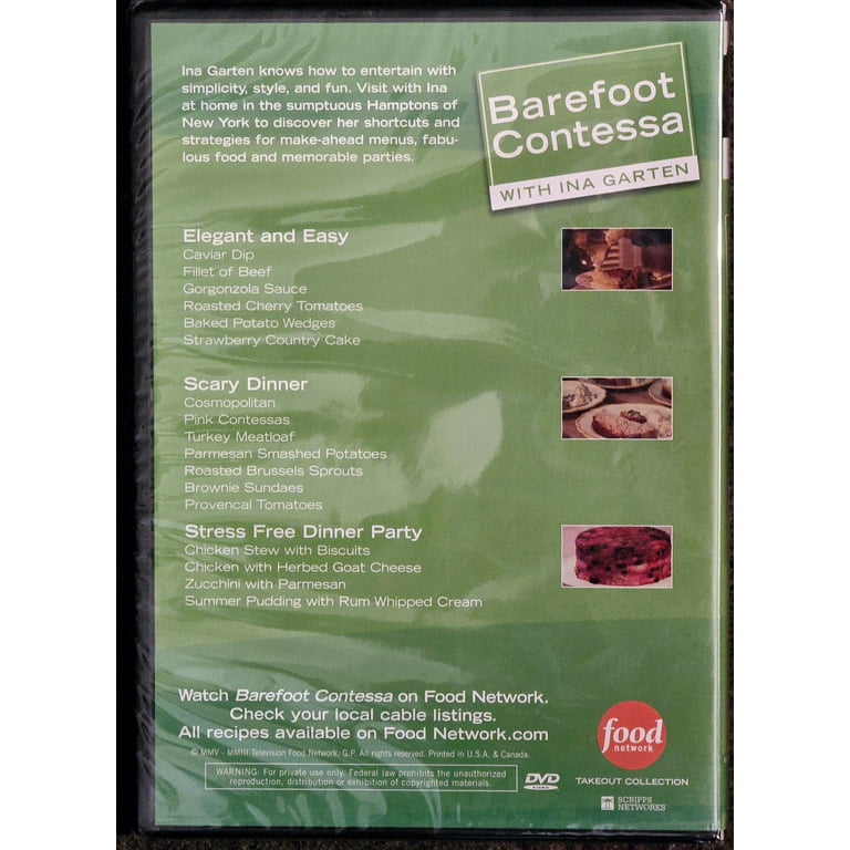 Barefoot Contessa w/ Ina Garten Dinner Party DVD *New* - Walmart.com