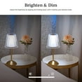 thumbnail image 4 of Bell and Howell Aurora Table Lamp Small Cordless Touch LED Rechargeable Lamp for Bedside Desk Gold, 4 of 7