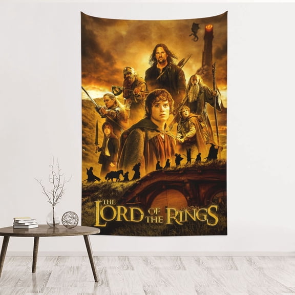 Tapestry Wall Blanket,The Lord Of The Rings Backdrop Poster Wall Hanging Room Decor For Dormitory Bedroom (60 X 40 Inches)
