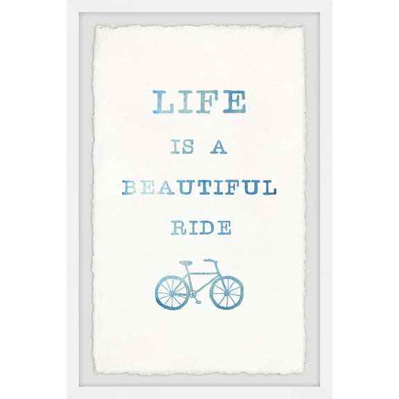 Marmont Hill Life Is a Beautiful Ride - Bicycle Framed Wall Art