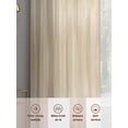 thumbnail image 6 of Orange Brown Sheer Curtains 72 Inch Length 2 Panels Set, Modern Abstract Art Ombre Striped Voile Window Treatment Rod Pocket Curtains Sheers Drapes for Bedroom/Living Room/Kitchen 52"x72"x2, 6 of 7