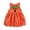 X004-Orange, variant on Toddler Girls Halloween Dress Cute Pumpkin Face Sleeveless Balloon Skirt Dresses Party Casual Outing Kids Boho Sundress