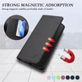 thumbnail image 6 of Wallet Case For iPhone 15 Pro 6.1inch, [RFID Blocking] PU Leather Magnetic Folio with 2 Card Slot Kickstand Flip Cover Shockproof Phone Case,Black,For iPhone 15 Pro, 6 of 8