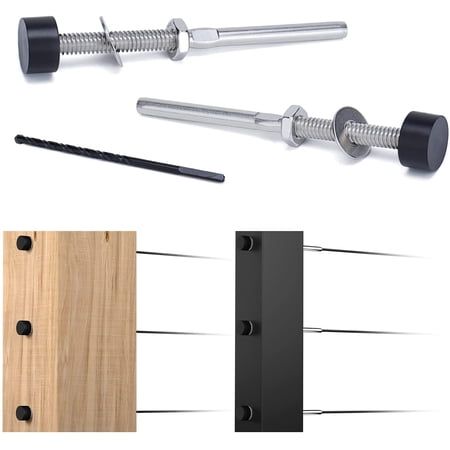 Hand Swage Tensioner Fitting Threaded Stud End Terminal 20Pack 1/8 ...