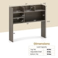 thumbnail image 3 of Gymax 3-Tier  Desktop Bookshelf w/ 6 Shelves Desk Organizer for Computer Desk, 3 of 10