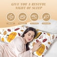 thumbnail image 4 of Lsque Thanksgiving Body Pillow Case Cover,Ultra-Soft Microfiber Bed Pillow Cases 20x54 inches,Elegant Bedding,Breathable Durable Pillow Cover with Envelope Closure, 4 of 8