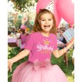 thumbnail image 2 of Birthday Girl Youth Crown Youth Kids T-Shirt Large Pink, 2 of 5