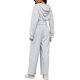thumbnail image 3 of Conjuntos de chándal para mujer ATHLECHIC de 2 piezas, sudadera corta casual y pantalones de pierna ancha, conjuntos de entrenamiento y lounge, L Gris claro, 3 of 4