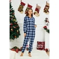 thumbnail image 5 of U2SKIIN Couple Onesie Pajama Sets, Hooded Zipper Christmas Matching Plaid Pjs Set for Men and Women Soft Warm Jumpsuit (Womens Navy-Blue Mel. Plaid , XL), 5 of 5