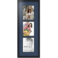 thumbnail image 1 of collage photo frame double mat with 3 - 8x10 openings and  black frame, 1 of 2