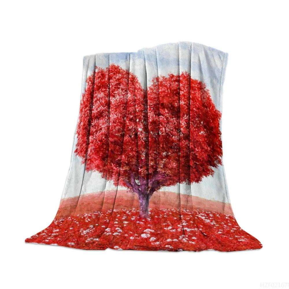 Super Soft Flannel Fleece Throw Blanket for Sofa Couch Bed Valentine's