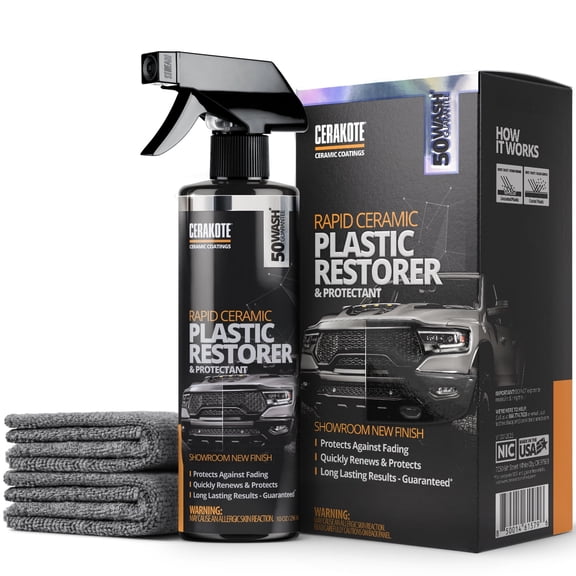 Cerakote Rapid Ceramic Plastic Restorer and Protectant, 50 Wash Rating, 10 oz. Kit