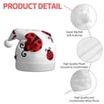 thumbnail image 4 of Fuzoiu Fly Flying Ladybug Print Santa Hat Christmas Hat for Adults,Santa Hats with Pompom, Unisex Xmas Holiday Hat for Christmas New Year Festive Party Supplies, 4 of 6