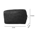 thumbnail image 2 of Bolsa de maquillaje grande con cremallera, organizador de cosméticos de viaje para mujeres y niñas, 2 of 5