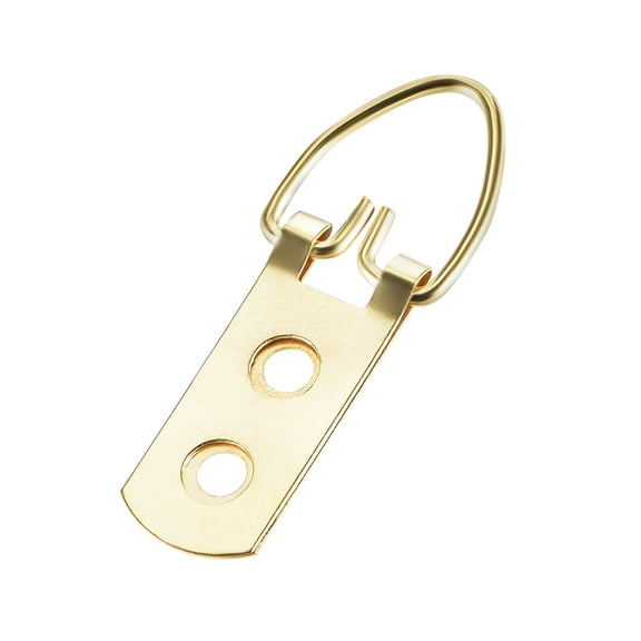 Unique Bargains D Ring Picture Hangers, 52mm x 20mm Golden Assortment Kit for Photo Hanging 30Pcs