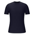 thumbnail image 3 of pstuiky Camisas casuales de manga corta para hombre, Camisa informal de manga corta con cuello redondo y corte ajustado para hombre, de color liso camisetas de hombre xxxl, 3 of 6