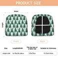 thumbnail image 3 of Green Christmas Tree Seat Covers for Dining Room Chairs Set Of 4,Stretch Printed Washable Chair Seat Cover with Elastic Ties and Button,Removable Waterproof Couch Cushion Covers, 3 of 6