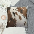 thumbnail image 2 of COMIO  Throw Pillow Covers Hidden Zippered Cow Print Pillowcase,Christmas Decorative Couch Pillows for Living Room Bedroom Sofa Cowhide Accent Printing, 2 of 5