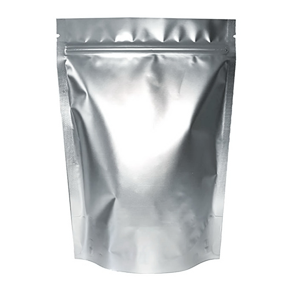 50 PCS 12 OZ Reuseable Foil Silver Ziplock Stand Up Bags, Coffee, Candy