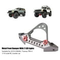 thumbnail image 4 of RC Car Front Bumper Guard, Collision-resistant With 2 LED Lights RC Car Front Bumper, Remote Control Car For 1/10 Scale RC Car, 4 of 8