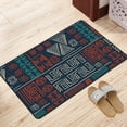 thumbnail image 3 of DouZhe Boho Mexico Tribal Drawing Rugs Doormat, Non-Slip Machine Washable Carpets Floor Door Mat , 36" x 24", 3 of 6