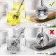 thumbnail image 4 of 2 filtros de té de acero inoxidable para té de hojas sueltas, filtros de té avanzados y filtros con asas para taza y tetera, difusor de intervalo de té de malla fina reutilizable JM, 4 of 5