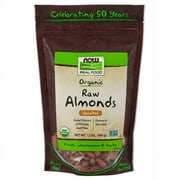 NOW Foods Real Food, Organic Raw Almonds, Unsalted, 12 oz (340 g)