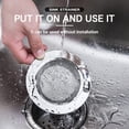 thumbnail image 4 of Kitchen Sink Strainer, Stainless Steel Sink Strainers with Large Wide Rim 4.3" Diameter for Kitchen Sinks - 3 Pack, 4 of 5