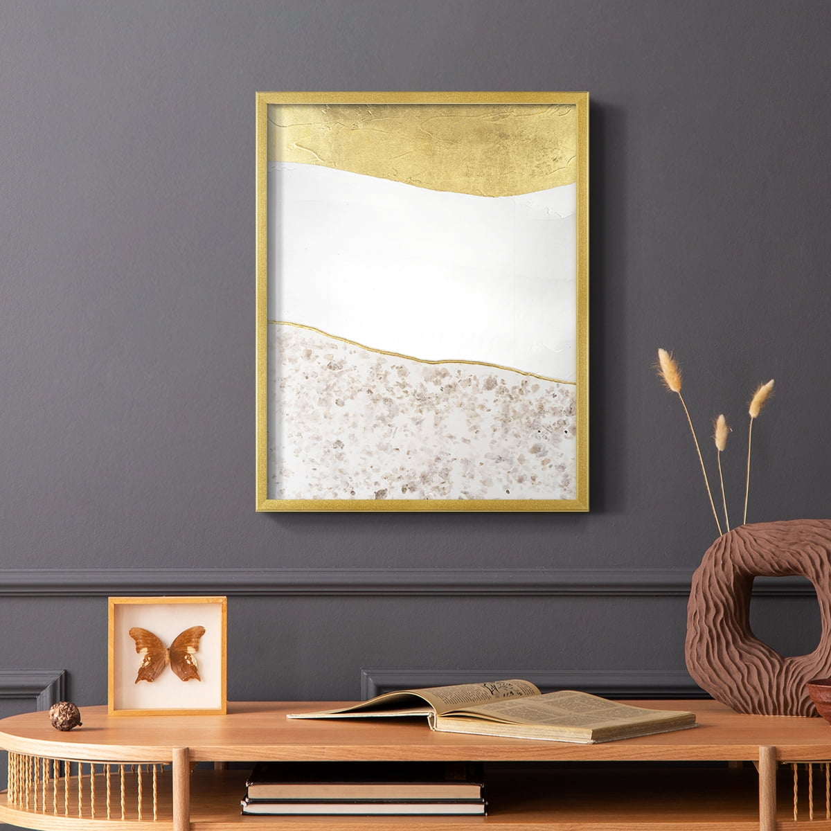 Whitestone I Framed Print in Gold Solid Wood 8 x 10 Framed Print