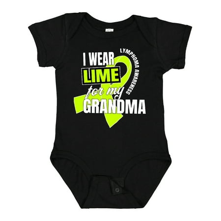 

Inktastic I Wear Lime for My Grandma Lymphoma Awareness Gift Baby Boy or Baby Girl Bodysuit
